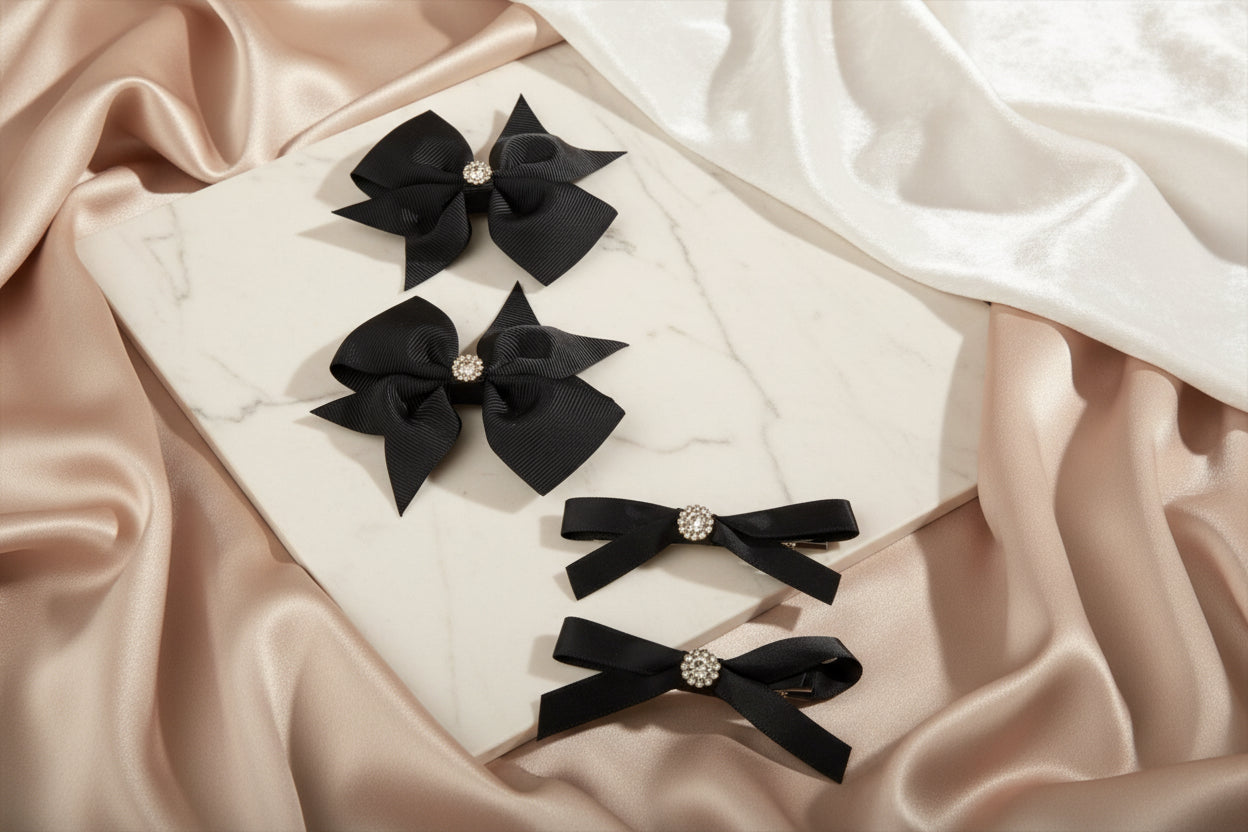 PURPLE & BLACK set of 8