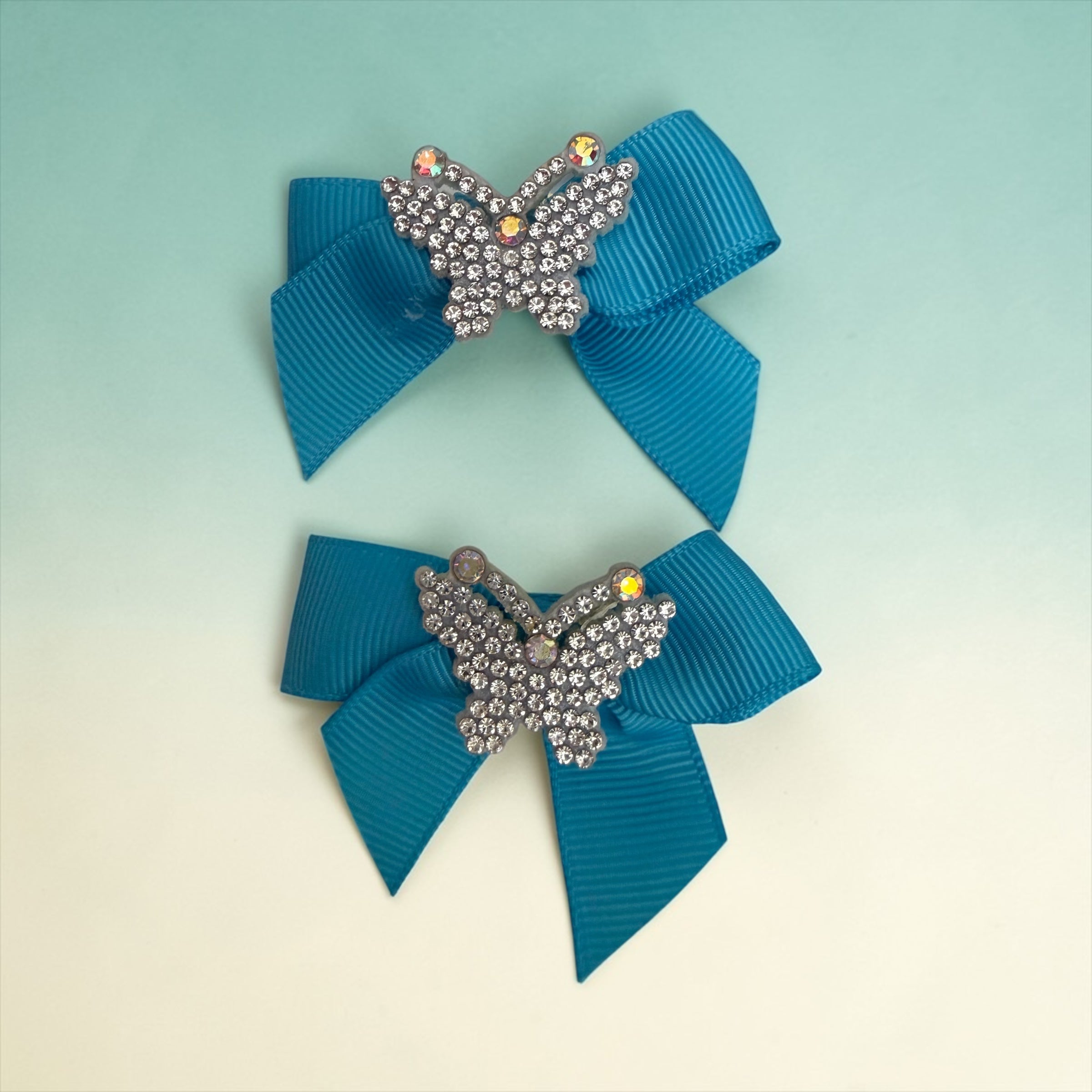 EASTER SPARK BOWS set of 8 (pink &blue)